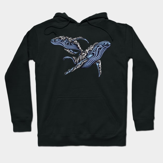 whales art Hoodie by Hedgeh0g